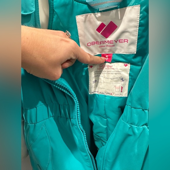 Obermeyer igrow ski bib size 5 - Picture 5 of 6